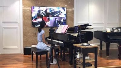 优德88特邀艺术家浙江音乐学院钢琴系丁阳博士Hybrid远程教育大师班+音乐会圆满成功